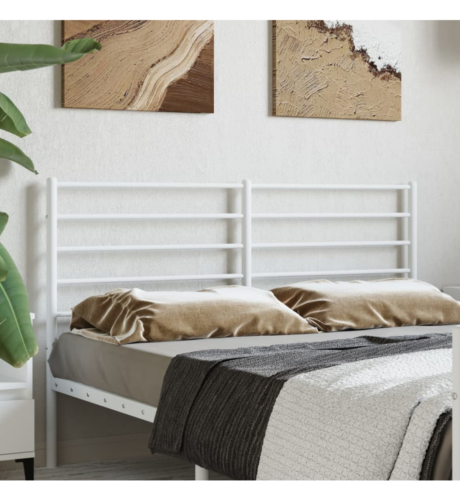 Tête de lit métal blanc 150 cm Tête de lit métal blanc 150 cm