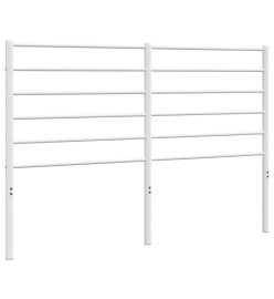 Tête de lit métal blanc 150 cm