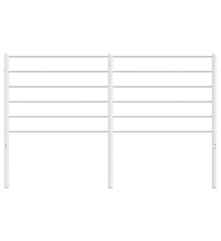 Tête de lit métal blanc 150 cm