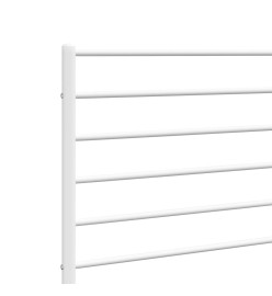 Tête de lit métal blanc 150 cm