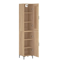 Buffet haut Chêne sonoma 34,5x34x180 cm Bois d'ingénierie