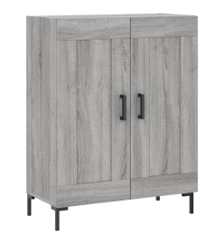 Buffet haut Sonoma gris 69,5x34x180 cm Bois d'ingénierie