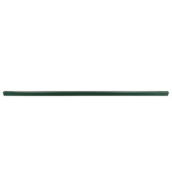 Poteaux de clôture de jardin 20 pcs vert 240 cm acier