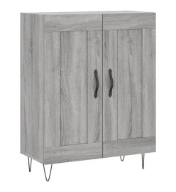 Buffet haut Sonoma gris 69,5x34x180 cm Bois d'ingénierie