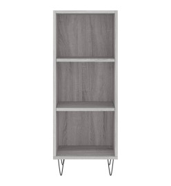 Buffet haut Sonoma gris 34,5x32,5x180 cm Bois d'ingénierie