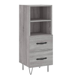 Buffet haut Sonoma gris 34,5x34x180 cm Bois d'ingénierie