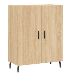 Buffet haut Chêne sonoma 69,5x34x180 cm Bois d'ingénierie