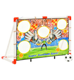 Ensemble de buts de football enfant avec panneau 120x51x77,5 cm