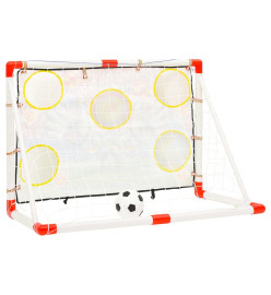 Ensemble de buts de football enfant avec panneau 120x51x77,5 cm