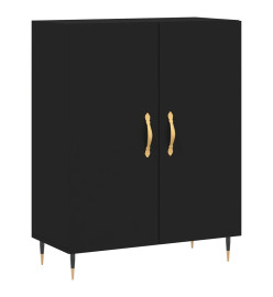 Buffet haut Noir 69,5x34x180 cm Bois d'ingénierie