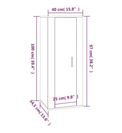 Ensemble de meubles TV 7 pcs Chêne fumé Bois d'ingénierie