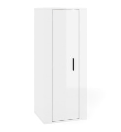 Ensemble de meubles TV 6 pcs Blanc brillant Bois d'ingénierie