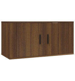 Ensemble de meubles TV 2 pcs Chêne fumé Bois d'ingénierie