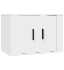 Ensemble de meubles TV 2 pcs Blanc Bois d'ingénierie