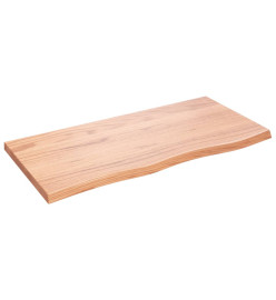 Dessus de table marron clair 100x50x4 cm bois chêne traité
