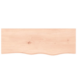 Comptoir de salle de bain 80x30x2 cm bois massif non traité