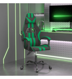 Chaise de jeu Noir et vert Similicuir