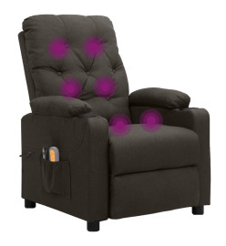 Fauteuil électrique de massage Taupe Tissu