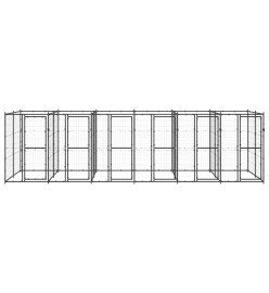 Chenil extérieur Acier 14,52 m²