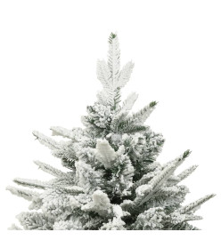 Sapin de Noël artificiel LED et flocons de neige 240 cm PVC PE