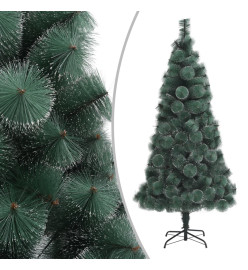 Arbre de Noël artificiel avec LED et boules Vert 120 cm PVC PE