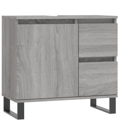 Armoire de bain sonoma gris 65x33x60 cm bois d'ingénierie