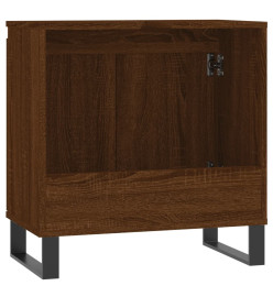 Armoire de bain chêne marron 58x33x60 cm bois d'ingénierie