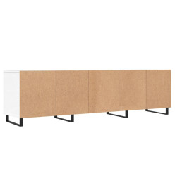 Meuble TV blanc 150x30x44,5 cm bois d'ingénierie