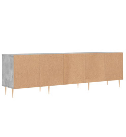 Meuble TV gris béton 150x30x44,5 cm bois d'ingénierie