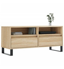 Meuble TV chêne sonoma 100x34,5x44,5 cm bois d'ingénierie