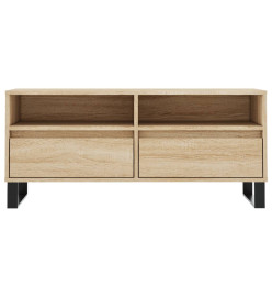 Meuble TV chêne sonoma 100x34,5x44,5 cm bois d'ingénierie