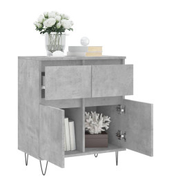 Buffet Gris béton 60x35x70 cm Bois d'ingénierie