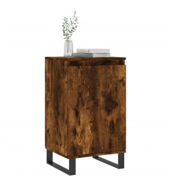 Buffet chêne fumé 40x35x70 cm bois d'ingénierie