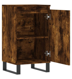 Buffet chêne fumé 40x35x70 cm bois d'ingénierie