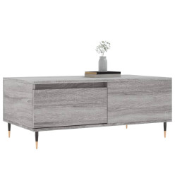 Table basse Sonoma gris 90x50x36,5 cm Bois d'ingénierie