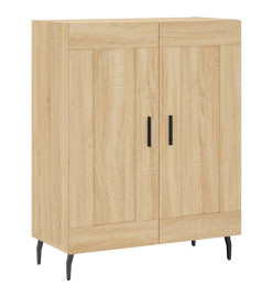 Buffet chêne sonoma 69,5x34x90 cm bois d'ingénierie