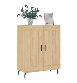 Buffet chêne sonoma 69,5x34x90 cm bois d'ingénierie