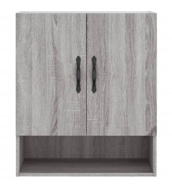 Armoire murale sonoma gris 60x31x70 cm bois d'ingénierie