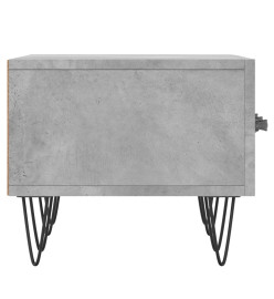 Meuble TV gris béton 150x36x30 cm bois d'ingénierie