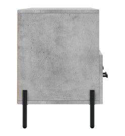 Meuble TV gris béton 102x36x50 cm bois d'ingénierie