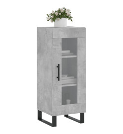 Buffet Gris béton 34,5x34x90 cm Bois d'ingénierie