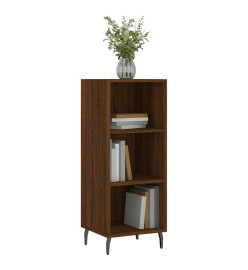 Buffet chêne marron 34,5x32,5x90 cm bois d'ingénierie