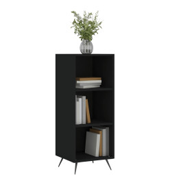 Armoire à étagères noir 34,5x32,5x90 cm bois d'ingénierie