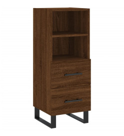 Buffet Chêne marron 34,5x34x90 cm Bois d'ingénierie