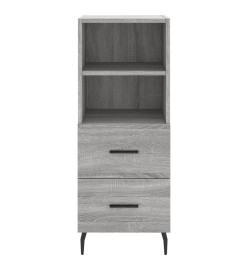 Buffet Sonoma gris 34,5x34x90 cm Bois d'ingénierie