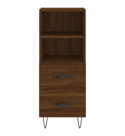 Buffet Chêne marron 34,5x34x90 cm Bois d'ingénierie