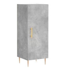 Buffet Gris béton 34,5x34x90 cm Bois d'ingénierie