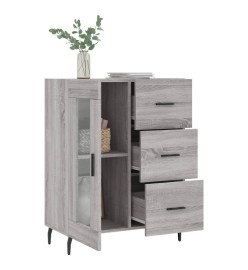 Buffet sonoma gris 69,5x34x90 cm bois d'ingénierie