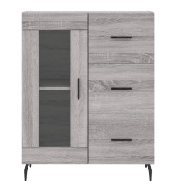 Buffet sonoma gris 69,5x34x90 cm bois d'ingénierie