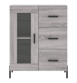 Buffet sonoma gris 69,5x34x90 cm bois d'ingénierie